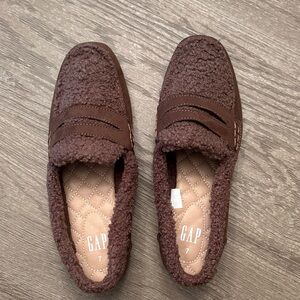 GAP Chocolate Brown Textured Loafers